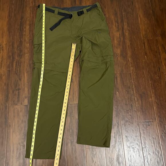 COLUMBIA Silver Ridge Utility Pants Olive Green Convertible Hiking - Picture 13 of 14